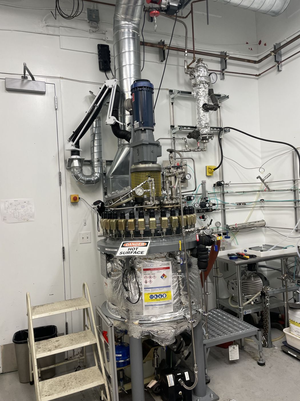 Stainless-steel batch reactor system at Halio